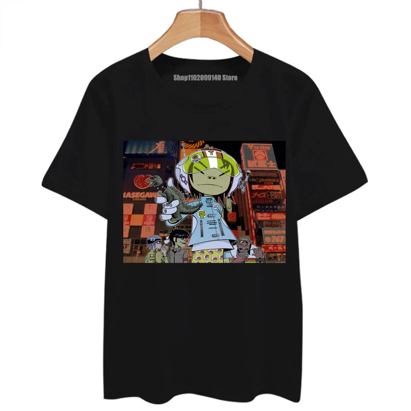 Gorillaz Rock Band T-shirt for Men and Women 2025 Funny Unisex Print Top Rock Band Aesthetic new Apparel Haruku Short Sleeve T-shirt