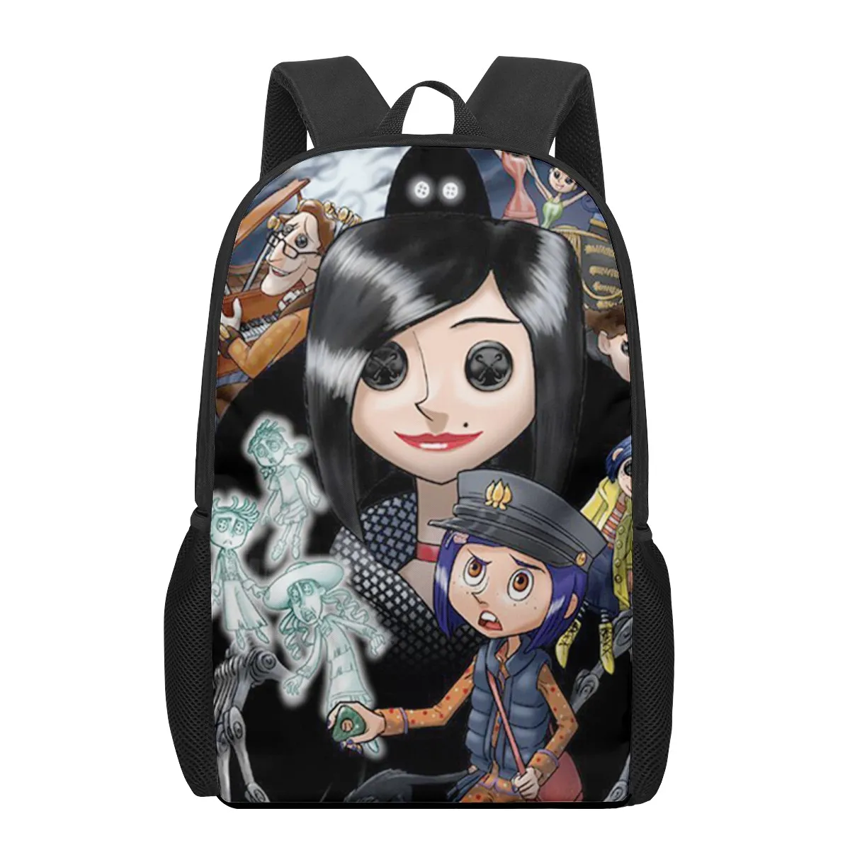 Coraline The Secret Door 3D Pattern School Bag for Children Girls Boys Casual Book Bags Laptop Backpack Woman Man Travel Bagpack