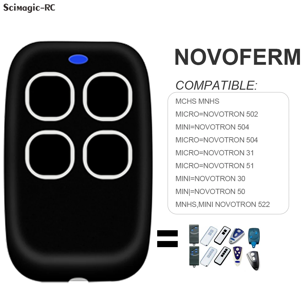 4 in 1 Garage 2025 Remote Control Gate NOVOFERM NOVOTRON 502 MAX43-2 504 MAX43-4 433,92 MHz Garage Door Opener 433 new MHz Duplicator