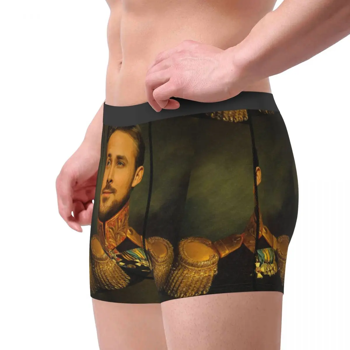 Ryan Gosling Movie Men's Long Underwear Boxer Briefs Shorts Panties Funny Soft Underpants for Male Plus Size