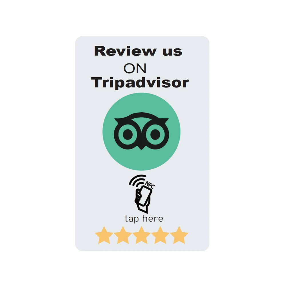 NFC Standard Card Size Google Review Card Increase Your Reviews Universal NFC Cards