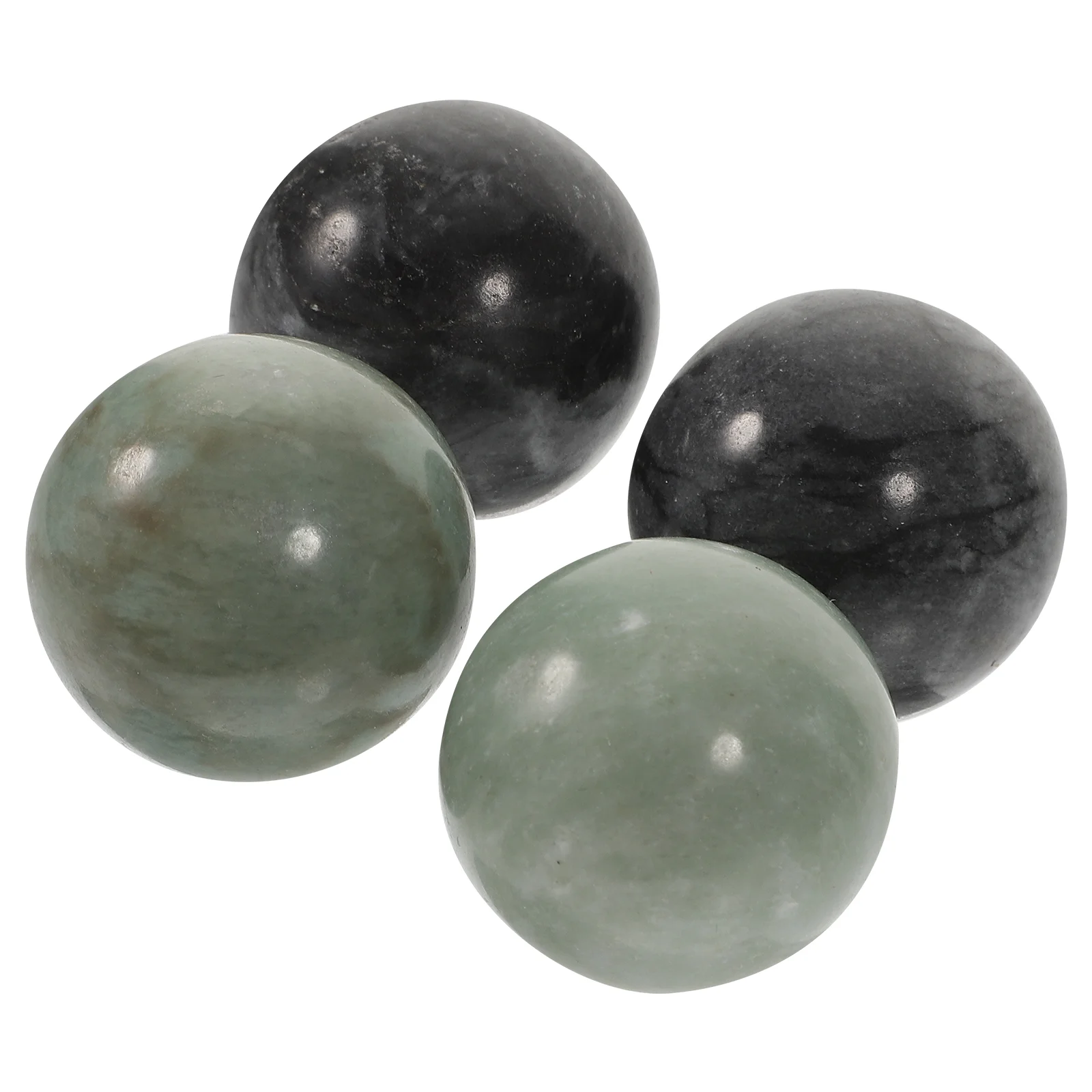 2 Sets Marble Pattern Balls Exercise Balls Hand Massage Balls Hand Massager Baoding