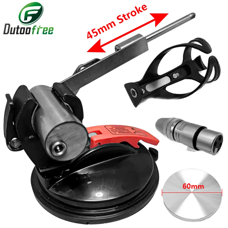 Mini Telescopic Linear Actuator 45mm Stroke with 60mm Aluminum Plate Reciprocating Mechanism Motor 3V-24V Adjustable Speed