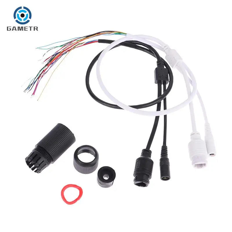 CCCTV POE IP network Camera PCB Module video power cable With, 70cm long, RJ45 female connectors with Terminlas,waterproof cable