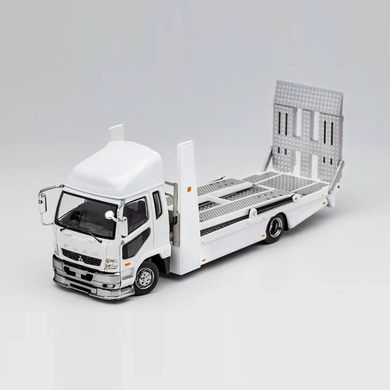 GCD 1:64 LBWK Mitsubishi LB-TRUCKS Double-Decker Trailer Fuso Super Great Alloy Model Car