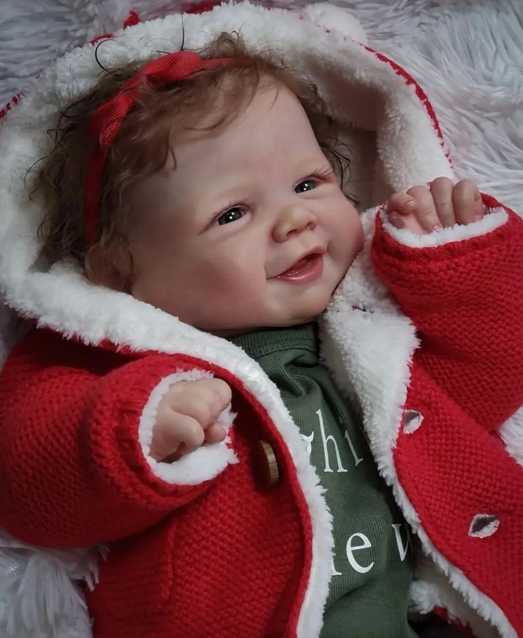 18 Inch Full Body Soft Silicone Bebe Reborn Girl Doll Vivienne Handmade Lifelike Newborn Baby Doll With Cute Skirt