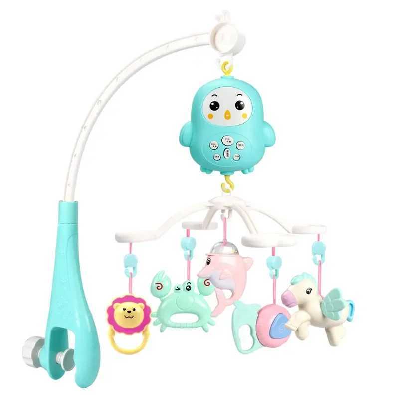 Mobiles# Baby Crib Mobiles Rattles Music Educational Toys Bed Bell Carousel For Cots Infant Baby Toy 0-12 Months For Newborns Toddler Toy Q240525