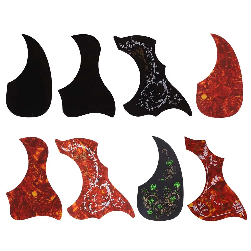 Acoustic Guitar Pickguard Scratch Plate Self Adhesive Pick Guard Sticker Folk Acoustic Guitar Pickguard Accessories