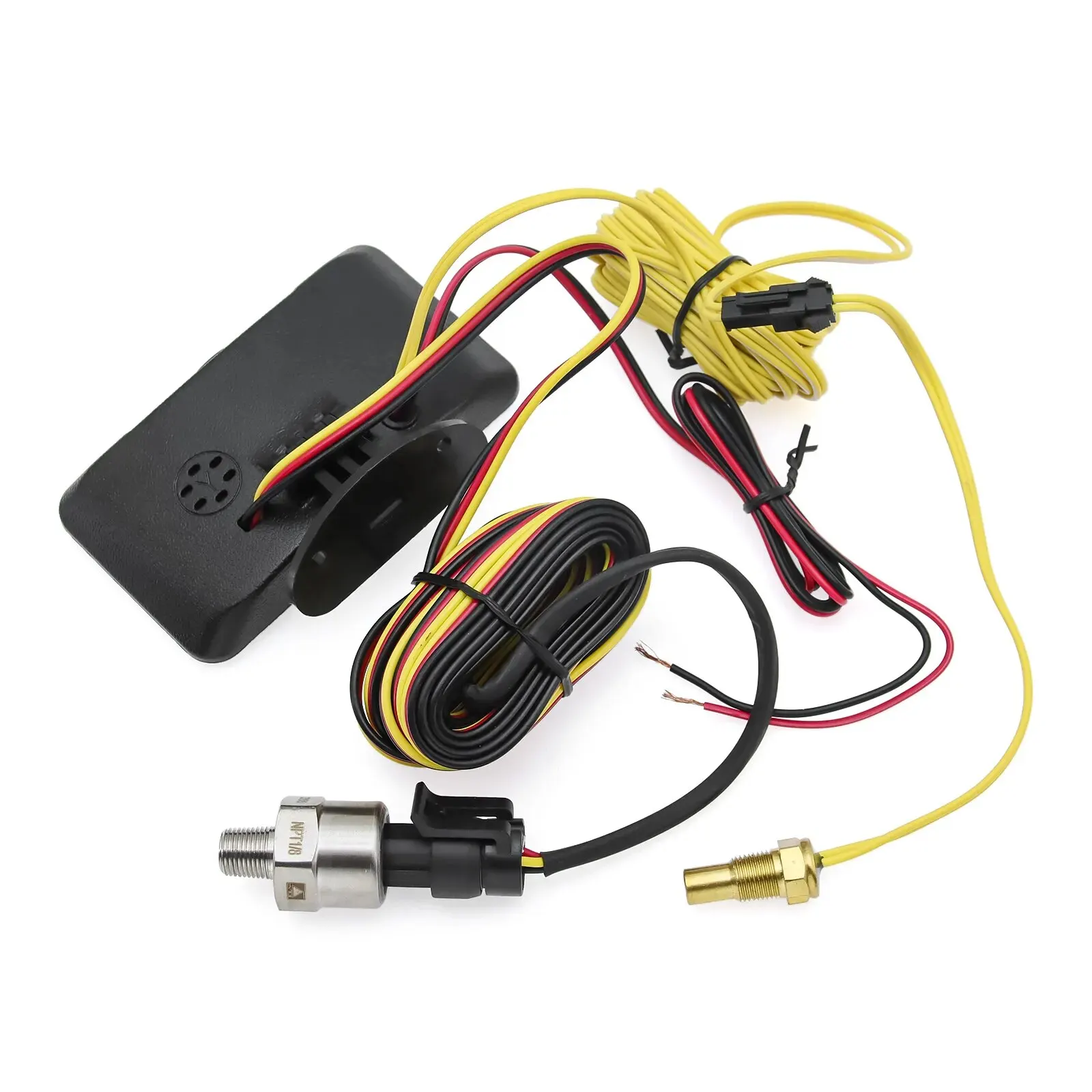 3in1 Digital Meter DC 12V/24V Vehicle Car LCD Water Temperature Meter Thermometer Voltmeter Oil Pressure Gauge 10mm Sensor BG002