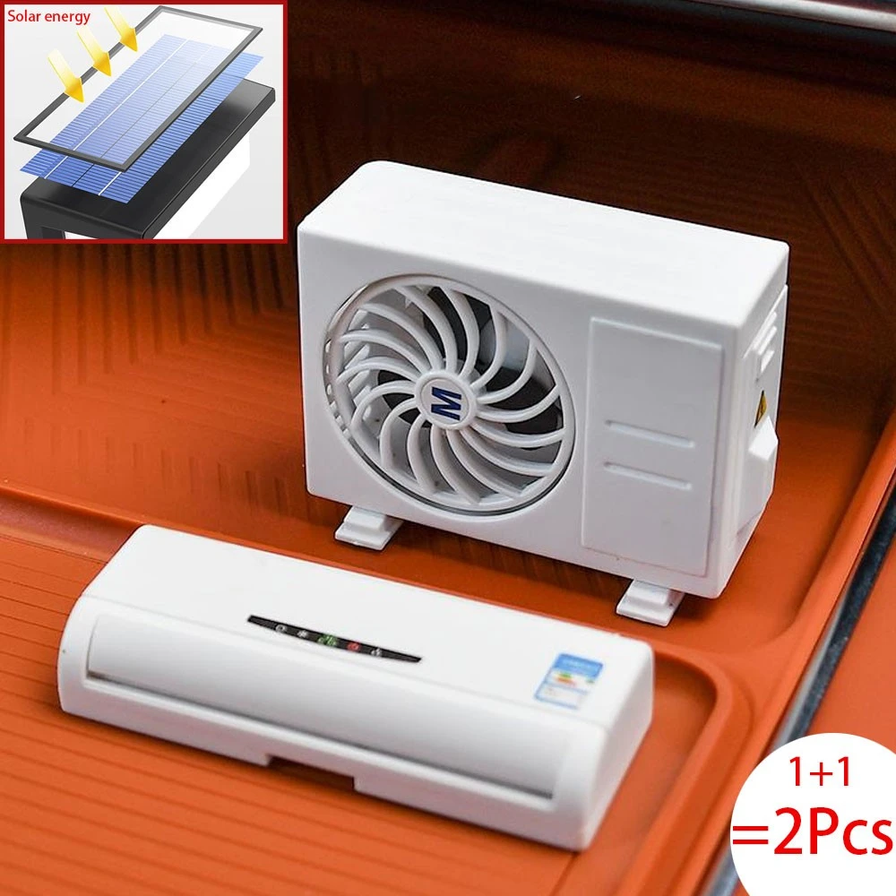 Solar Car Air Freshener Mini Air Conditioning Decorative Aromatherapy Machine Lasting Fragrance Decorative Perfume Decoration