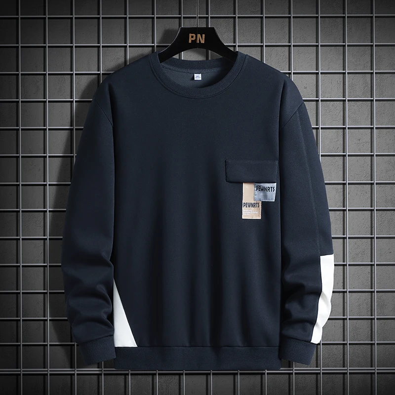 Men Big Size Loose Sweater Long Sleeve Sweatshirt Hoodie Sudaderas Hombre Sports Sweater Camiseta Hombre Oversize Men Clothing