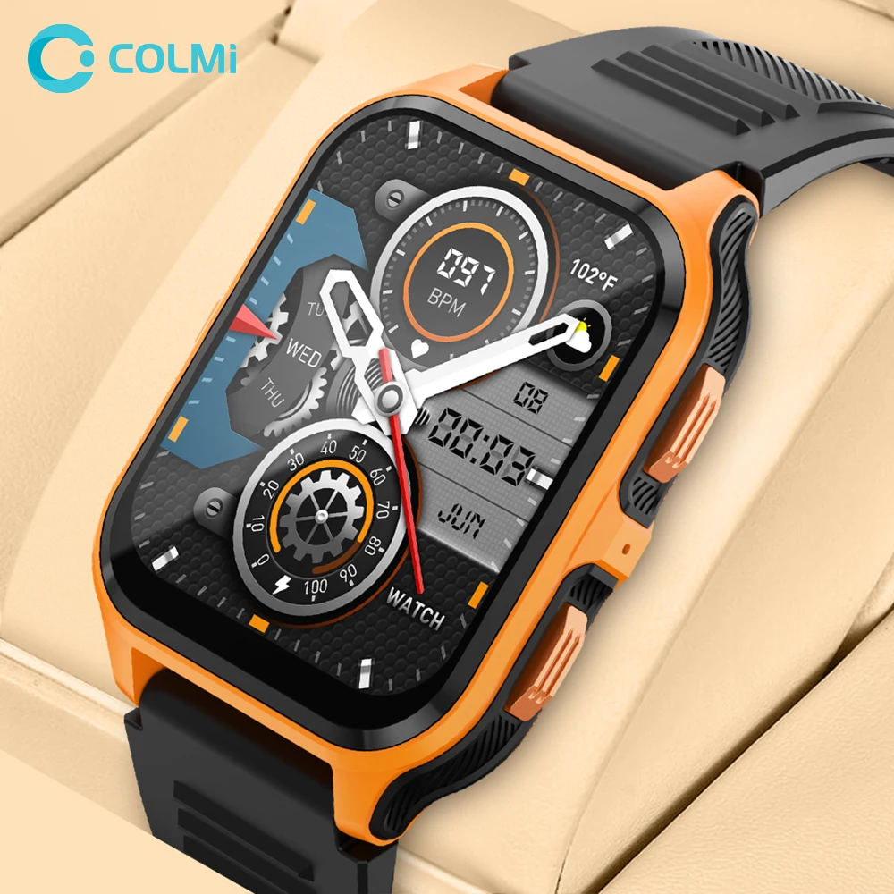 COLMI P73 Military Outdoor 1.9" Smart Watch Men Bluetooth Call 100+ Sport modes Smartwatch IP68 Waterproof For Android iOS Phone