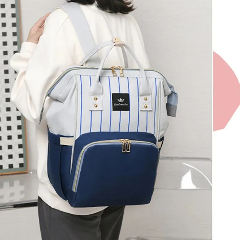 1 Cross-Border Mother Bag High-Capacity Backpack Multi-Purpose Mother And Baby Bag Go Out Portable Handbag Mother Back Milk Bag