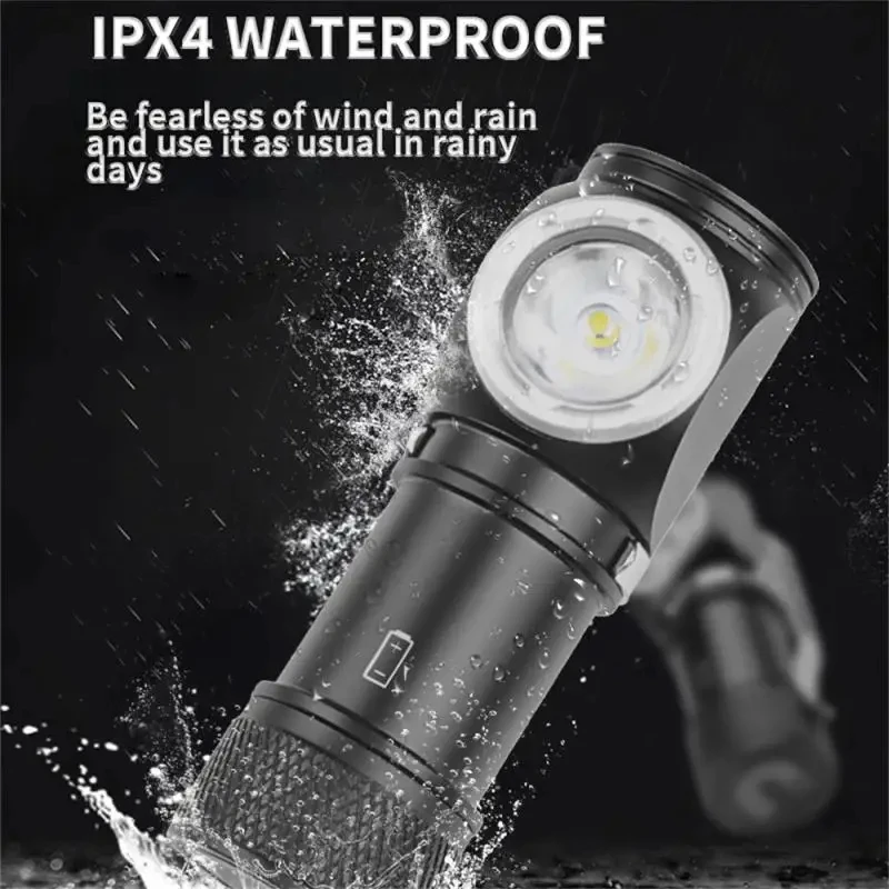 Rechargeable LED Headlamp 1200lm Headlight Reverse Charge Magnetic Tail Work Camp Light Car Garage Mechanic Lamp Flashlight