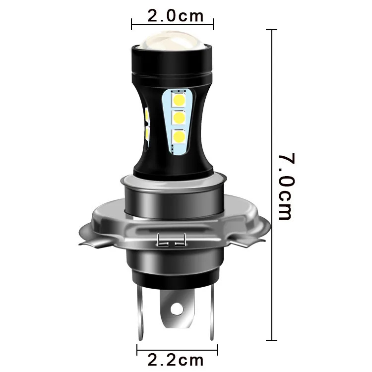 1/2Pcs Universal H4 Car LED Headlights Motorcycle Truck Boat Tractor Trailer Offroad Working Light 3030 Work Light LED Spotlight
