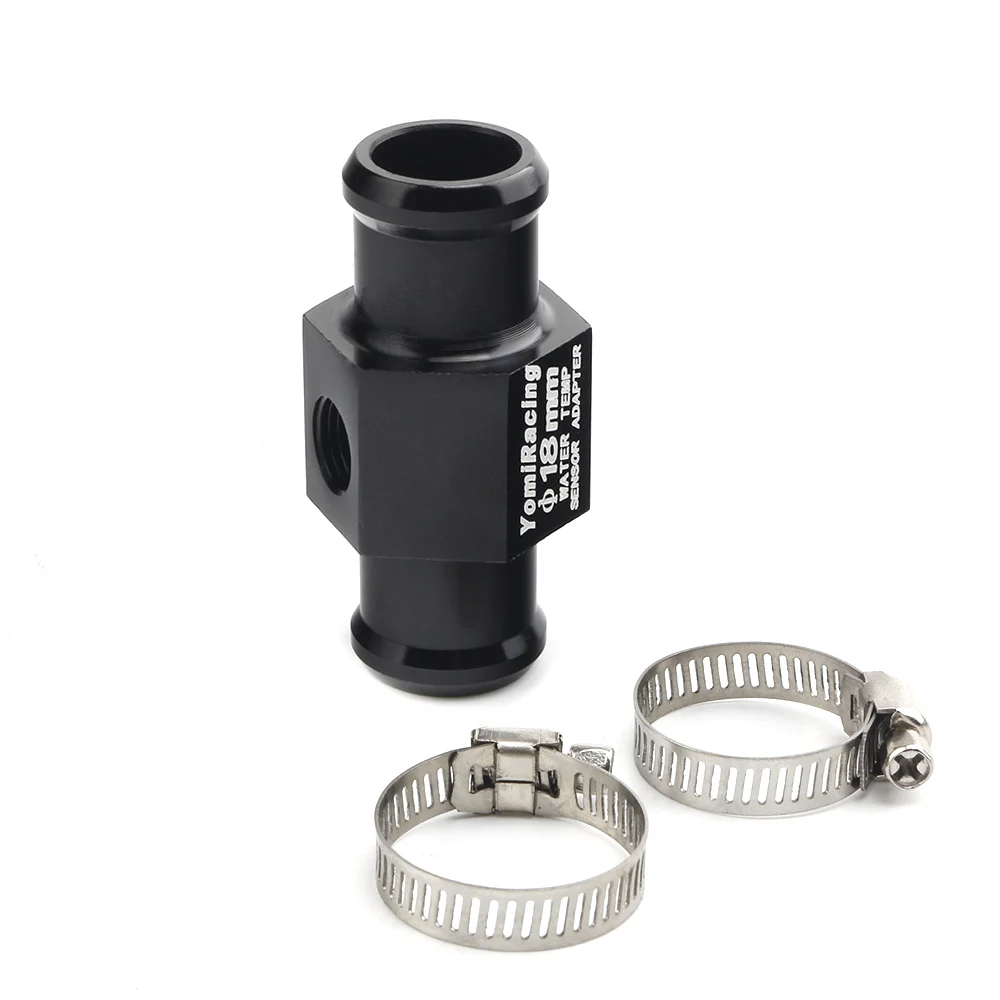 Universal Black 16MM 18MM 20MM 22MM Motorcycle Water Temp Gauge Radiator Temperature Sensor Joint Pipe Hose Sensor Gauge Adapter
