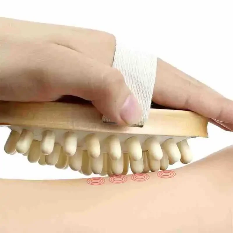 Massage Hair Comb Scalp Massage Brush Dead Skin Remover Body Anti Cellulite Brush Soothing Wooden Essential Oil Spa Air Cushion