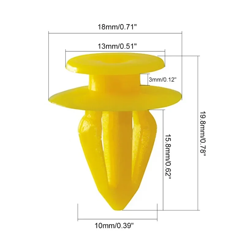 50X Universal Dash Door Panel Trim Push Fastener Clip For Audi A3 A6 A8 R8 TT VW Polo T4 T5 Galaxy Sharan Ford Seat 7M0867299K