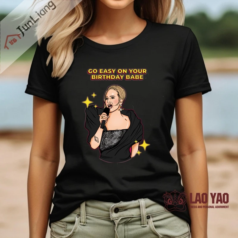 Adele Rap T-Shirt Gift for Women and Man Tshirts for Music Gift Harajuku Street Style Unisex T-shirts Clothes