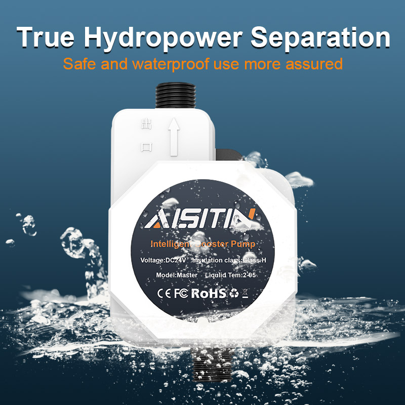 AISITIN Heater 24V Micro DC External Household Tap Water Pipeline High Lift Silent Booster Pump