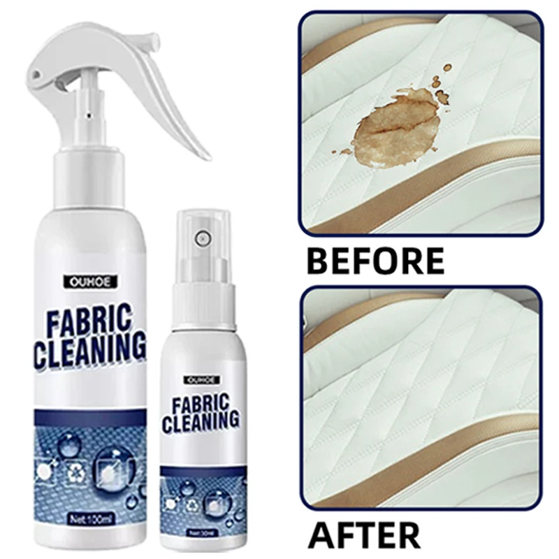 Car Interior Cleaning Agent Ceiling Dash Washing Auto Seat Flannel Woven Fabric Water-free Strong Cleaning Spray Carpet Cleaner
