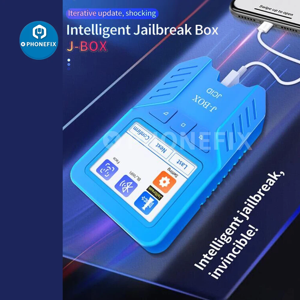 J-Box Jailbreak Box JCID Programmer Auxiliary Tool for Phone IPxd IOS12-16.6 Bypass ID Check SN Wi-fi Bluetooth Face ID Truetone