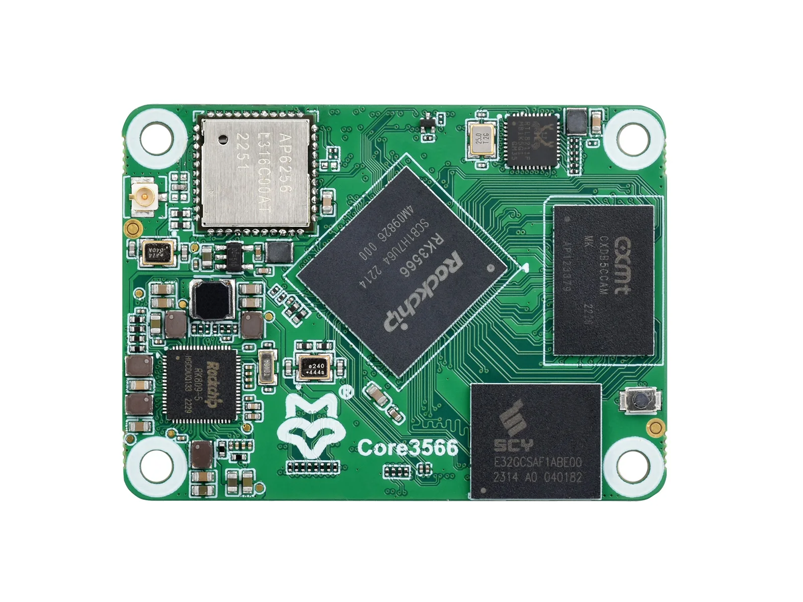Core3566 Module, Rockchip RK3566 Quad-core Processor, Options For RAM / eMMC/ wirelessg, Compatible With Raspberry Pi CM4
