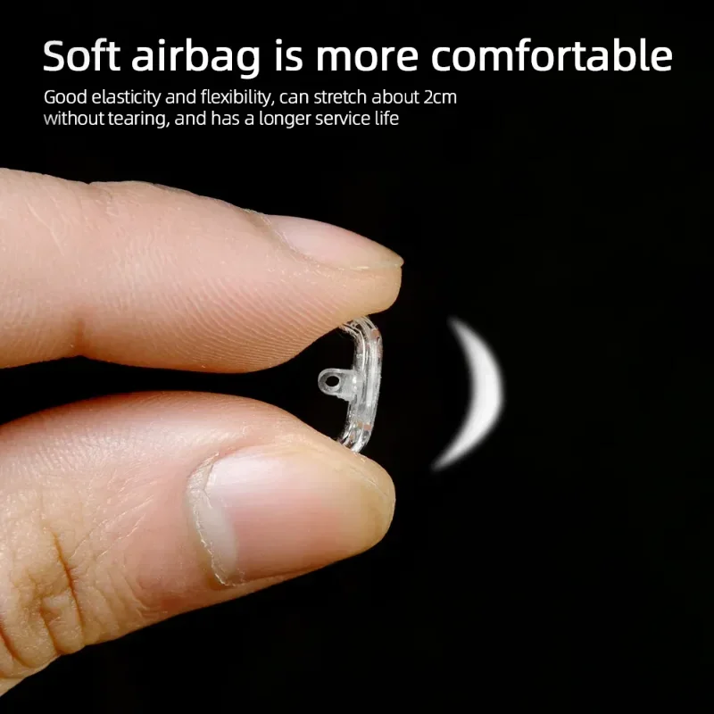 20PCS Eyeglasses Nose Pads with Screwdriver Soft Silicone Air Chamber Glasses Anti-slip Nose Pad Screw Replacement Repair Tools