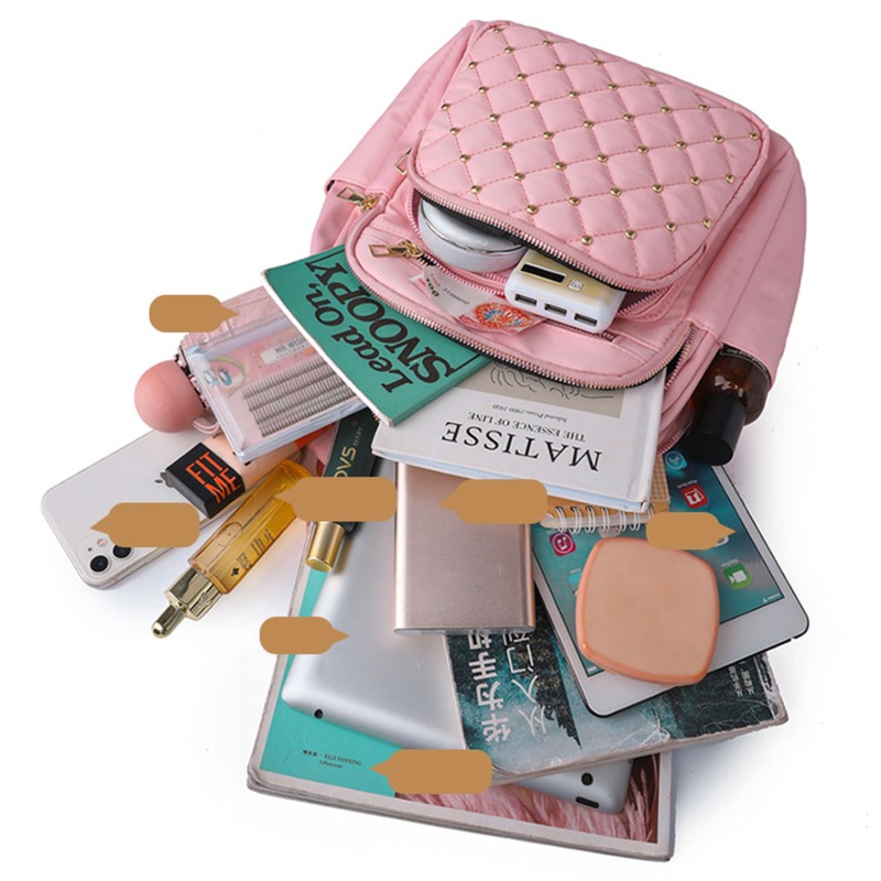 2024 New Classic Vintage Backpack Nylon Backpack Women Travel Bag Casual Solid School Bag Girl High Capacity College Backpack