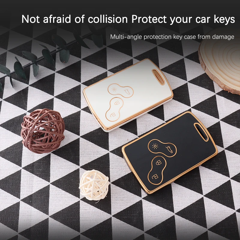 New Soft TPU Car Key Case Cover Shell Fob for Renault Duster Captur Clio Logan Megane Koleos Scenic Nema Fluence Zoe Auto Parts
