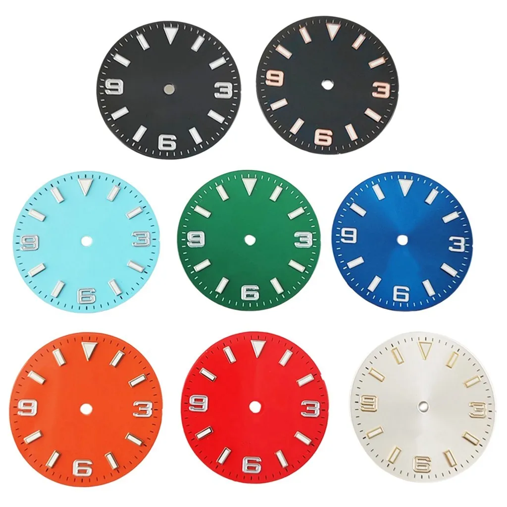 Sterile 29mm Watch Dial Luminous Black For NH35 NH36 ETA 2824 2836 Miyota 8215 8205 821A DG2813 3804 Movement Accessory Parts