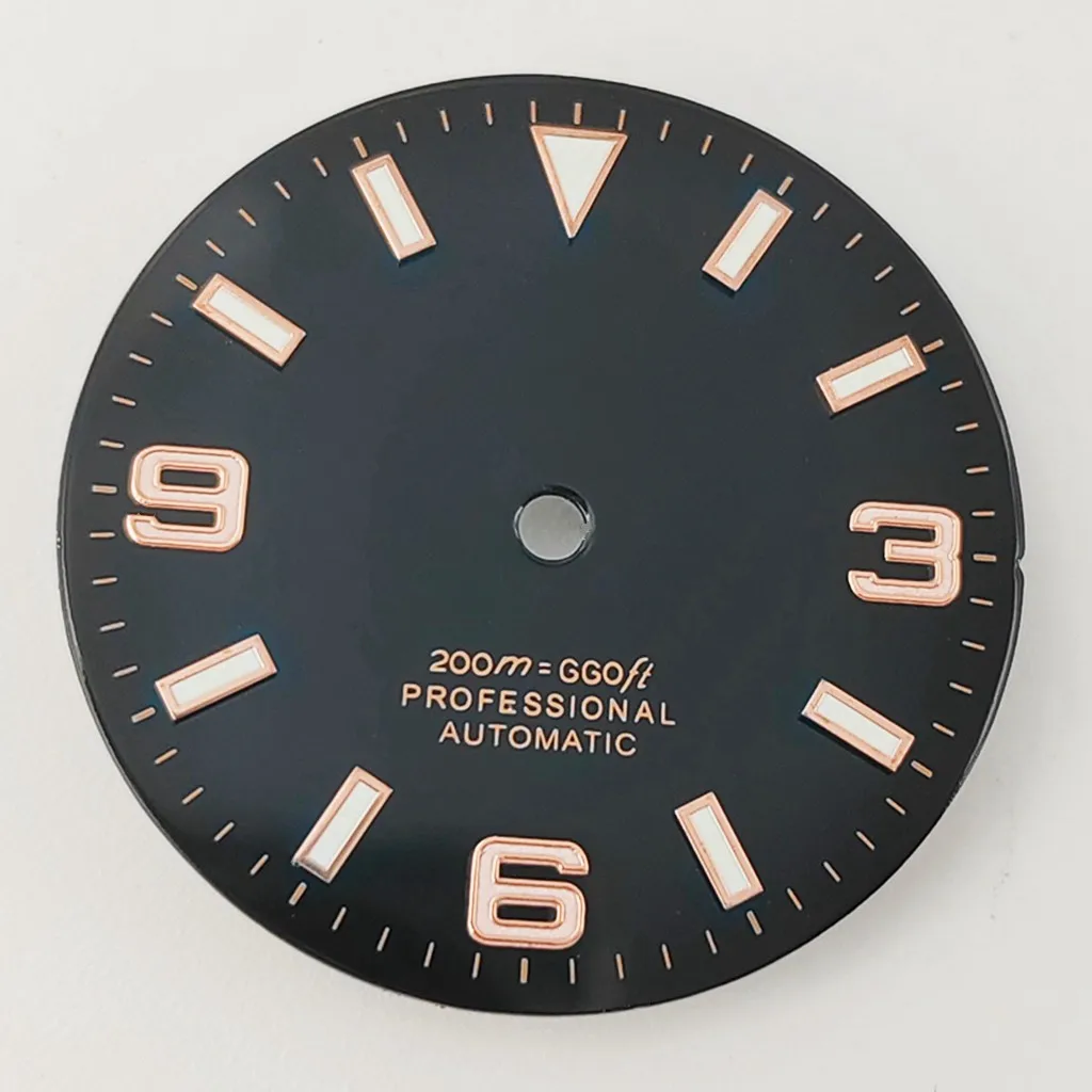 Sterile 29mm Watch Dial Luminous Black For NH35 NH36 ETA 2824 2836 Miyota 8215 8205 821A DG2813 3804 Movement Accessory Parts