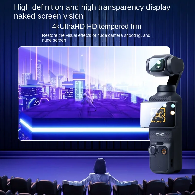For DJI Osmo Pocket 3 Ultrathin HD Clear Tempered Glass Screen Protector LCD Display Film DJI Pocket 3 Camera Lens Protector