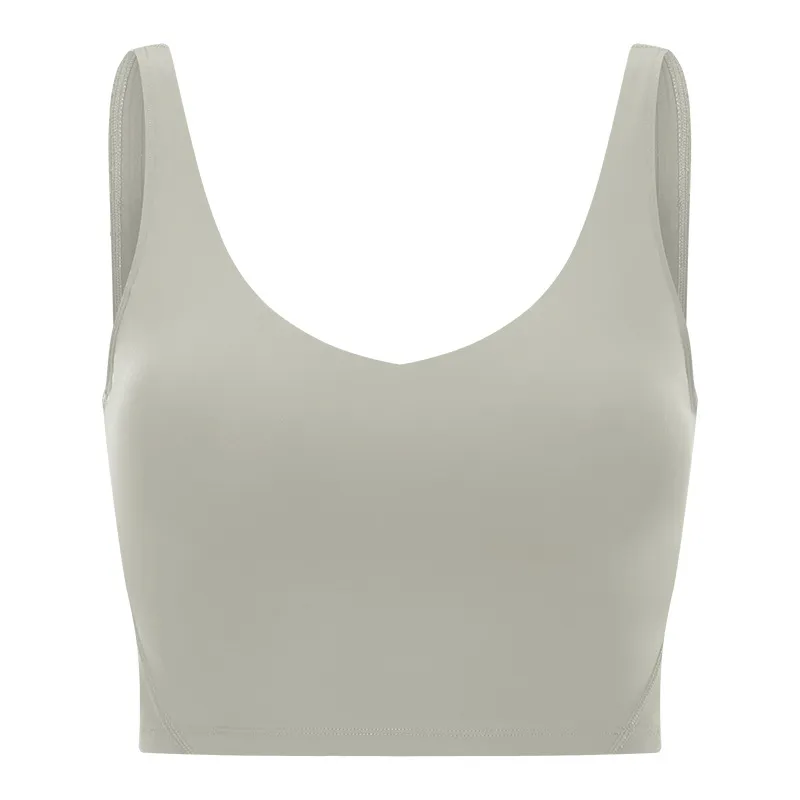 U Back Yoga Align Tank Tops Gym Clothes Women Casual Running Nude Tight Sports Bra Fiess Beautiful Underwear Vest Shirt