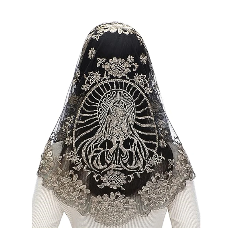 Spanish Style Lace Mantilla Women Head Covering Church Catholic Veil