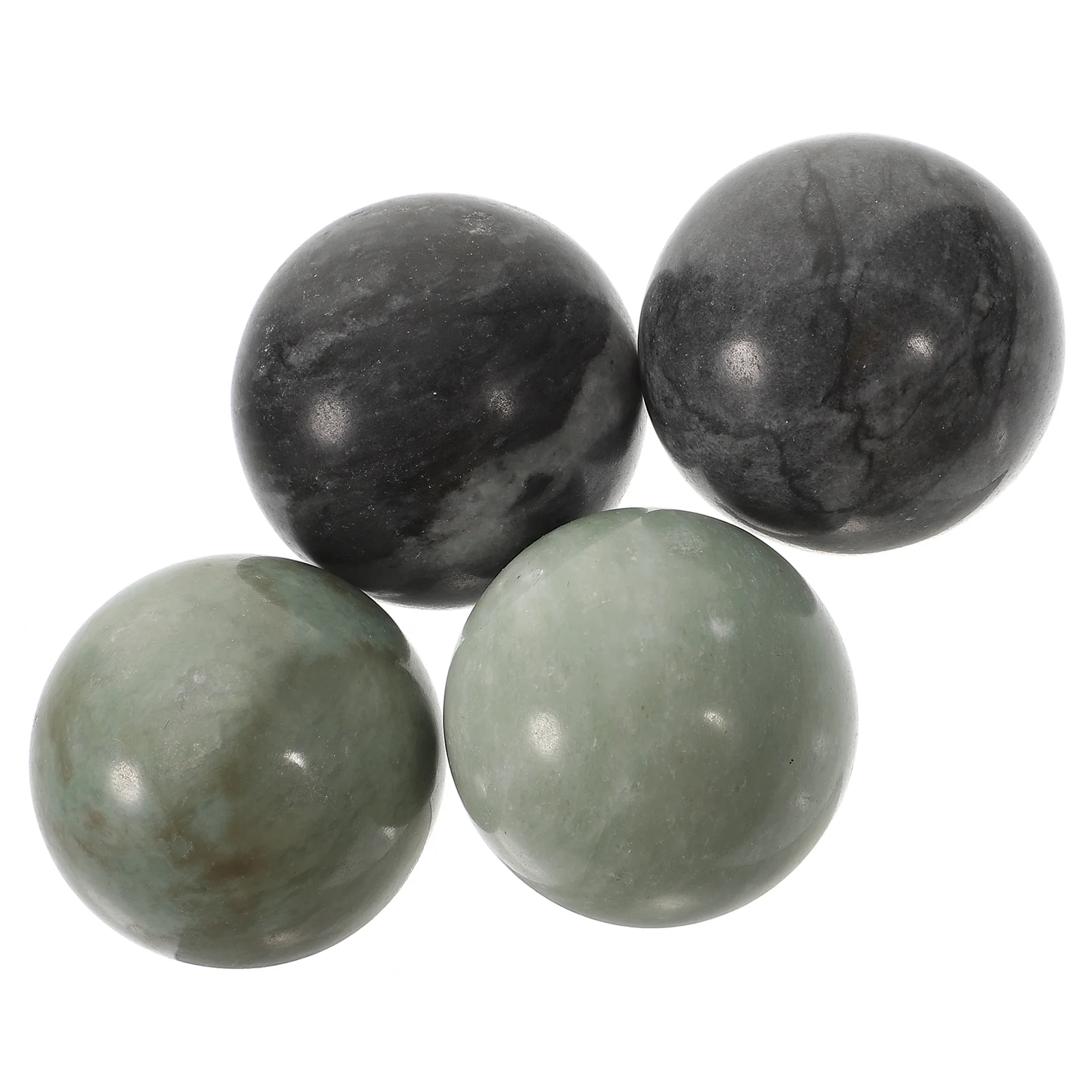 2 Sets Marble Pattern Balls Exercise Balls Hand Massage Balls Hand Massager Baoding