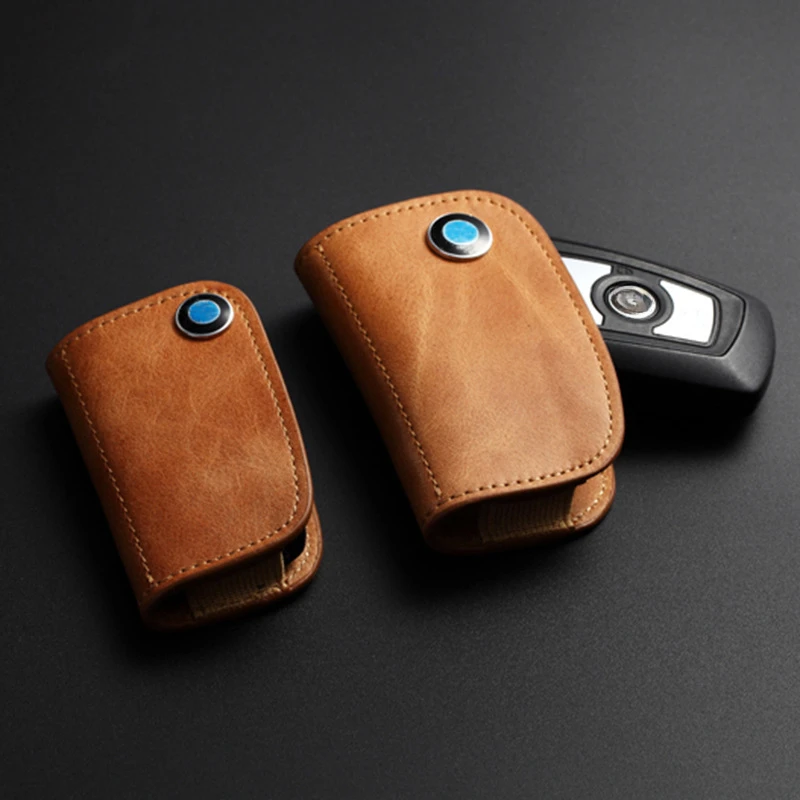 Car Key Case Genuine Leather for Bmw E92 X3 E83 E91 M4 F40 X5 E70 X7 X4 G05 G30 Serie 1 X1 U11 F34 Keychain Vehicles Keys Holder