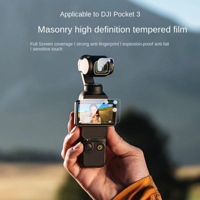 For DJI Osmo Pocket 3 Ultrathin HD Clear Tempered Glass Screen Protector LCD Display Film DJI Pocket 3 Camera Lens Protector