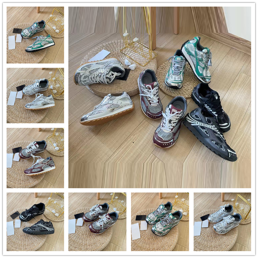 Men Women Casual Shoes Designer Orbit Sneaker Luxury Mesh Nylon Fabric Sliver Parakeet White Black Merlot Man Platform Runner Shoe Trainers Sports Sneakers
