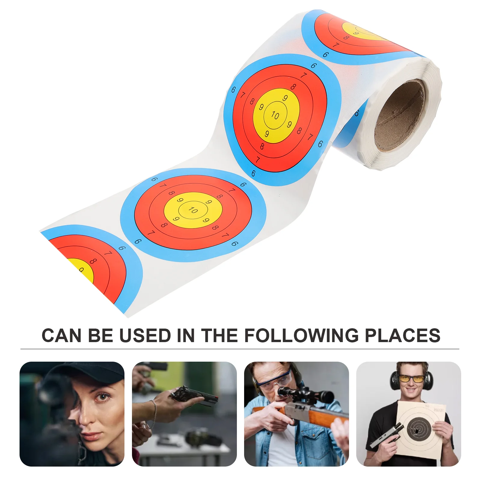 Paper Targets Shooting Red Tags Range Sport Stickers Practical Archery Creative Spot