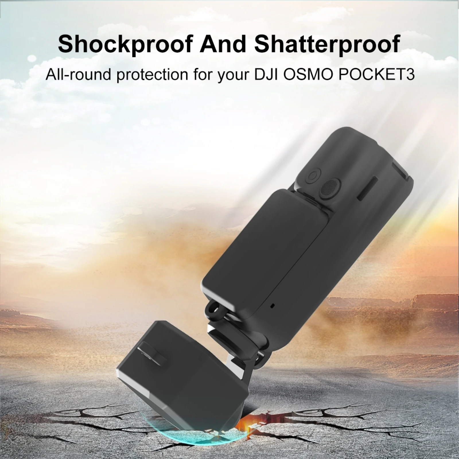 PULUZ 3 in 1 Silicone Cover Case Set For DJI OSMO Pocket 3 Vlog Camera Accessories
