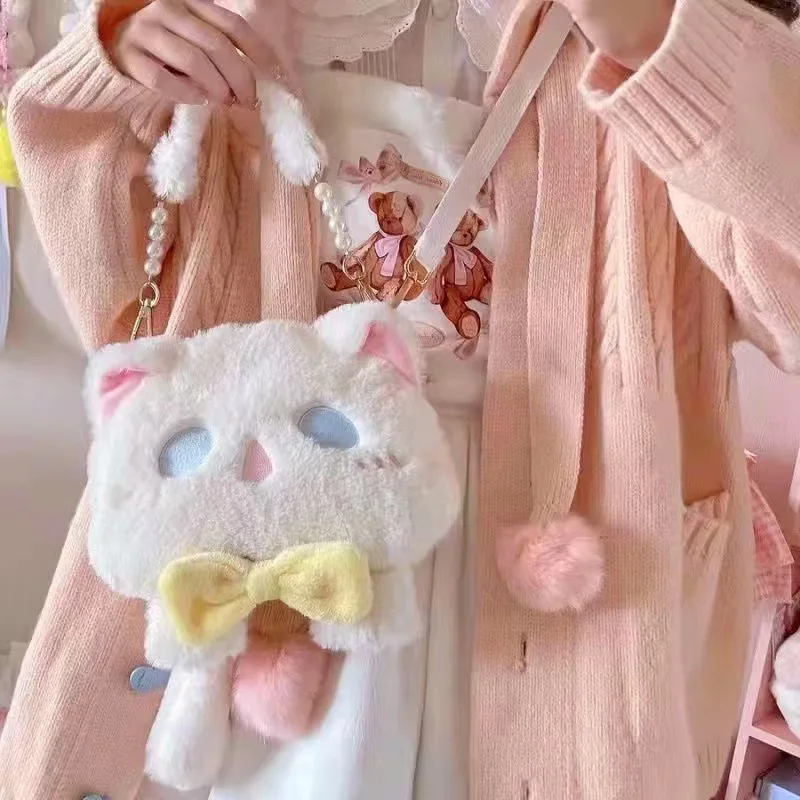 Lovely Lolita Sweet Cat Children's Holiday Backpack Characters Role Play Toy Tote Parent-child Knapsack Girl Boy Gifts