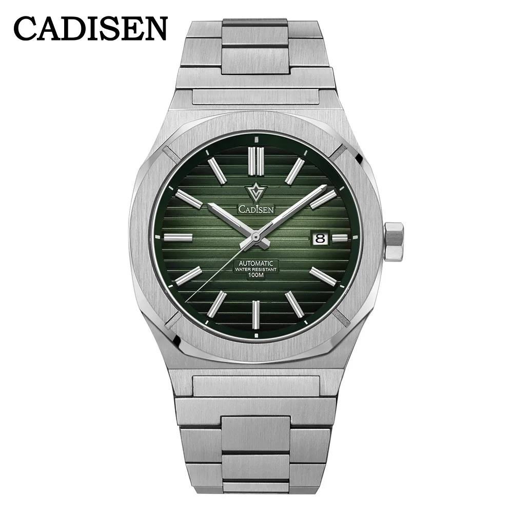 NH35A Movt Automatic Men Watch Sapphire Crystal 100M Diving Watch Sapphire C3 Luminous Top Brand Cadisen 42mm 2023 New Clock