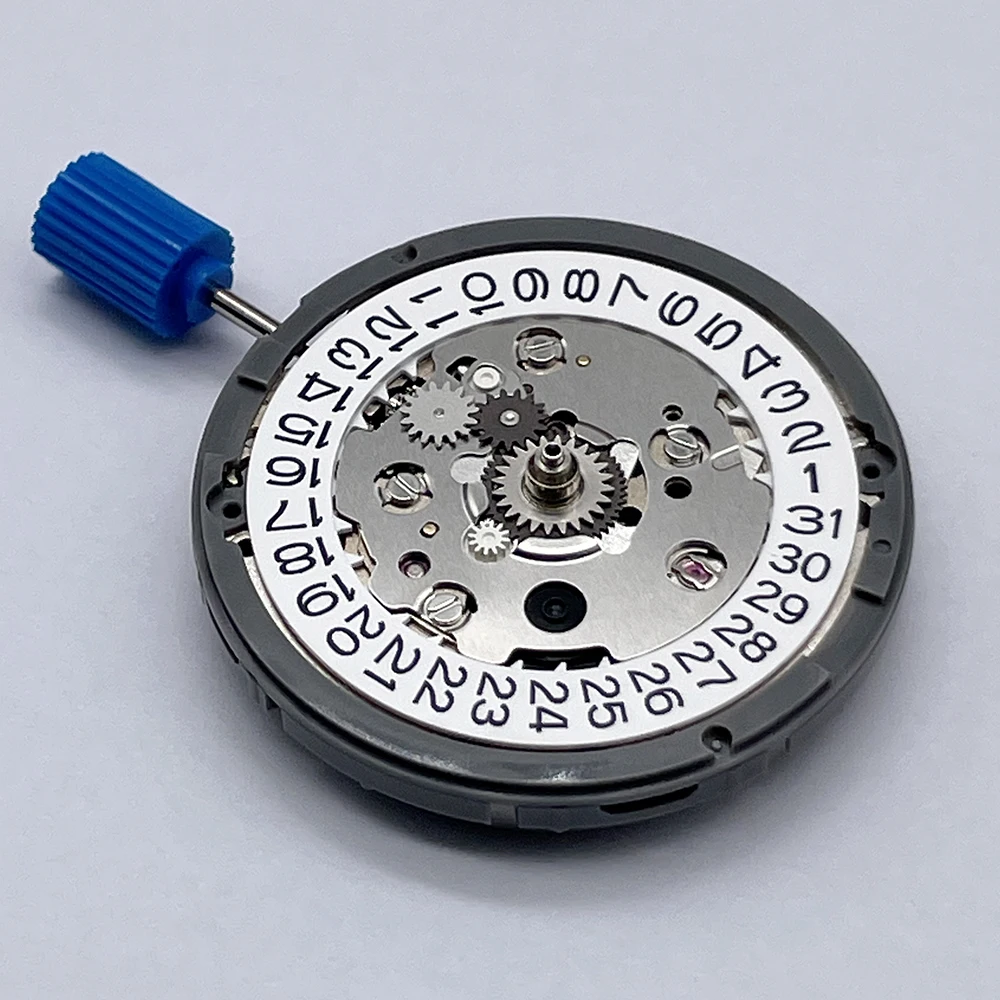 Genuine Japan GMT NH34 Movement Black White Disc Crown at 3.0/3.8 O'clock Mod NH34A with Dial Washer Spare Stem Parts Original