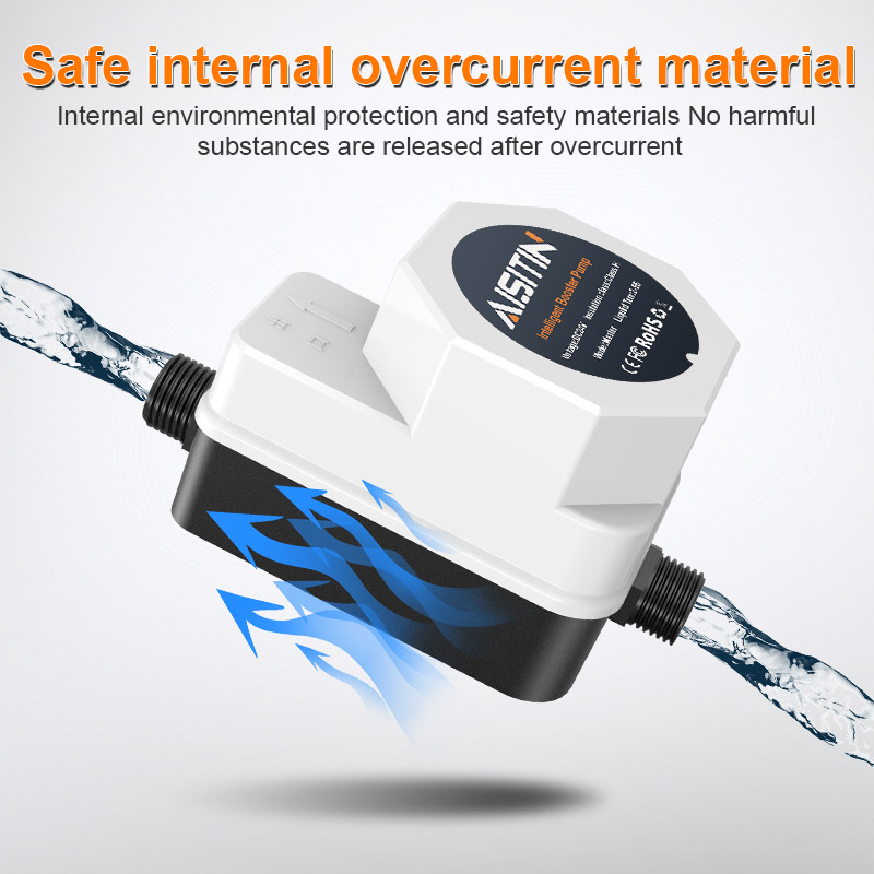 AISITIN Heater 24V Micro DC External Household Tap Water Pipeline High Lift Silent Booster Pump