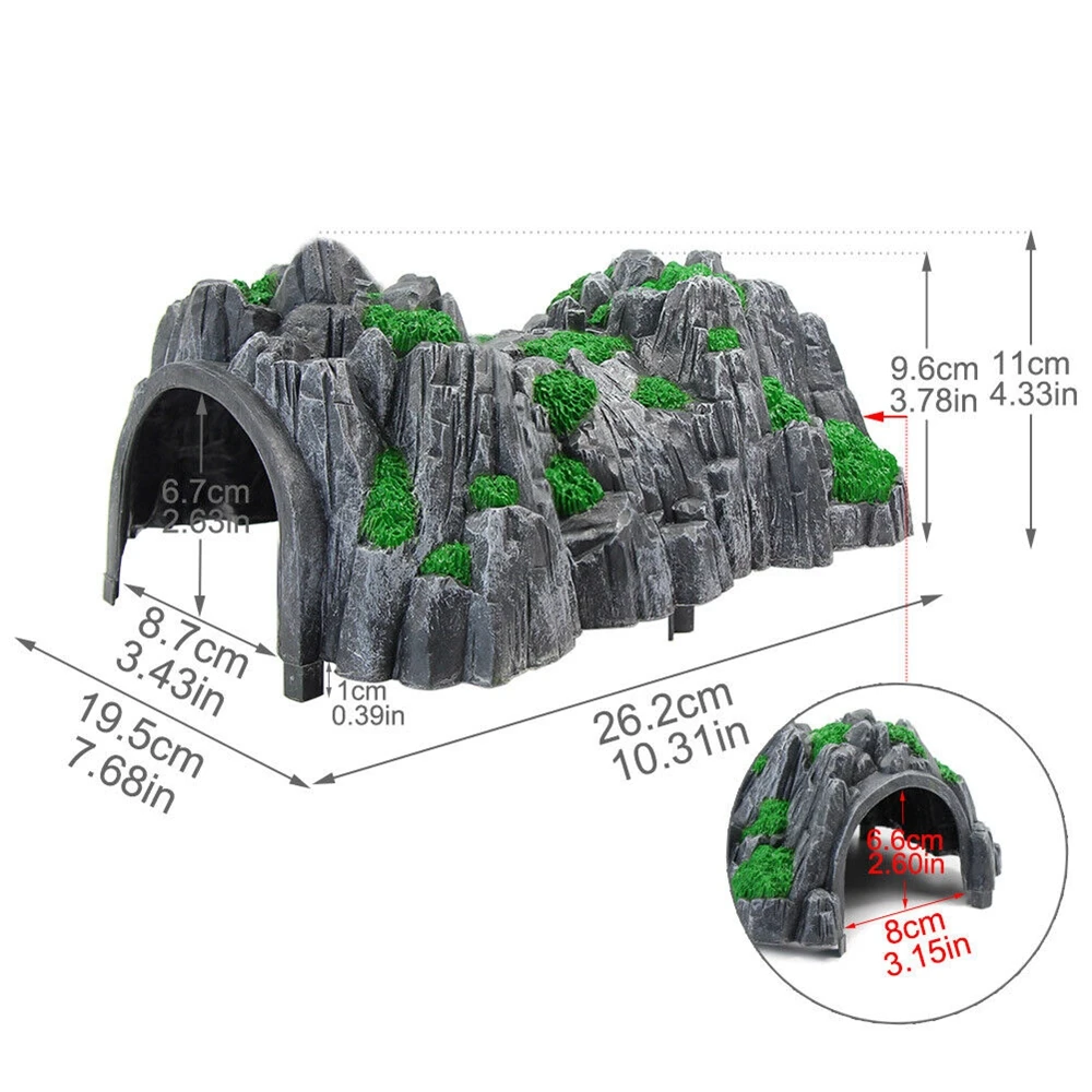 1pc Model Trains Railway HO OO Scale 1:87 Tunnel Train Cave Accessory Railroad Scenery Layout Mountains Model