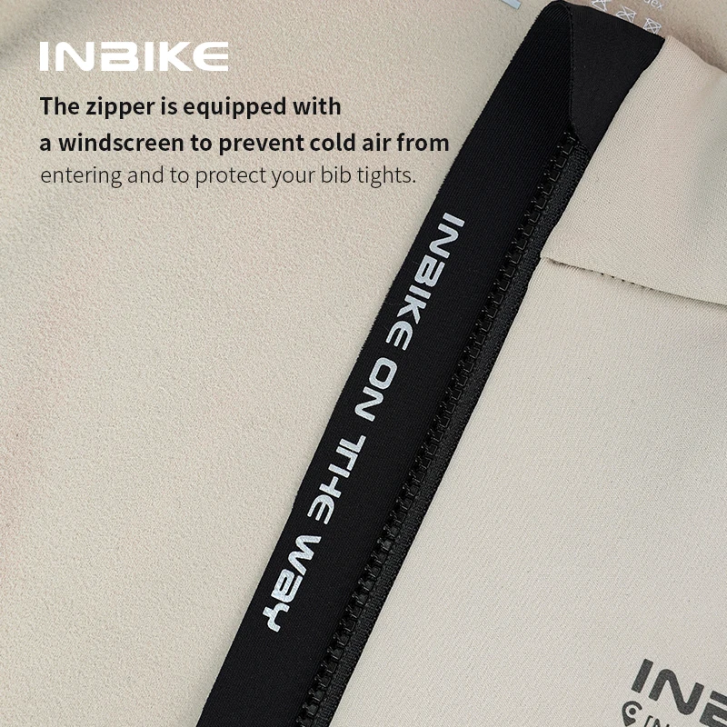INIBKE Winter Men's Cycling Long Sleeve Jersey Thermal Bicycle Top Mountain Biking Riding Jersey Man Outdoor Sportswear Clothes