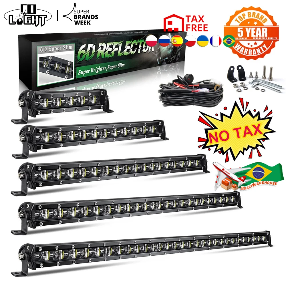 CO LIGHT 2022 Newest 150W 4x4 Led Bar Spot Flood 32 inch Offroad Led Light Bar for Driving Trucks Lada Niva Tractor Boat 12V 24V