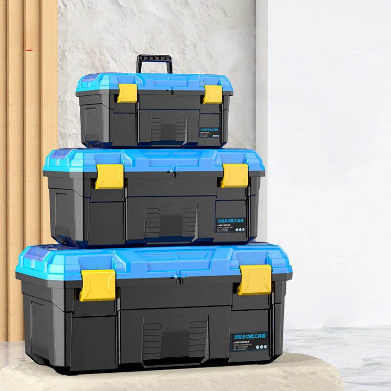 Tool Box Large-capacity Waterproof Hard Case Carrying Screwdriver Tool Storage Box Electrician Working Shockproof Empty Toolbox