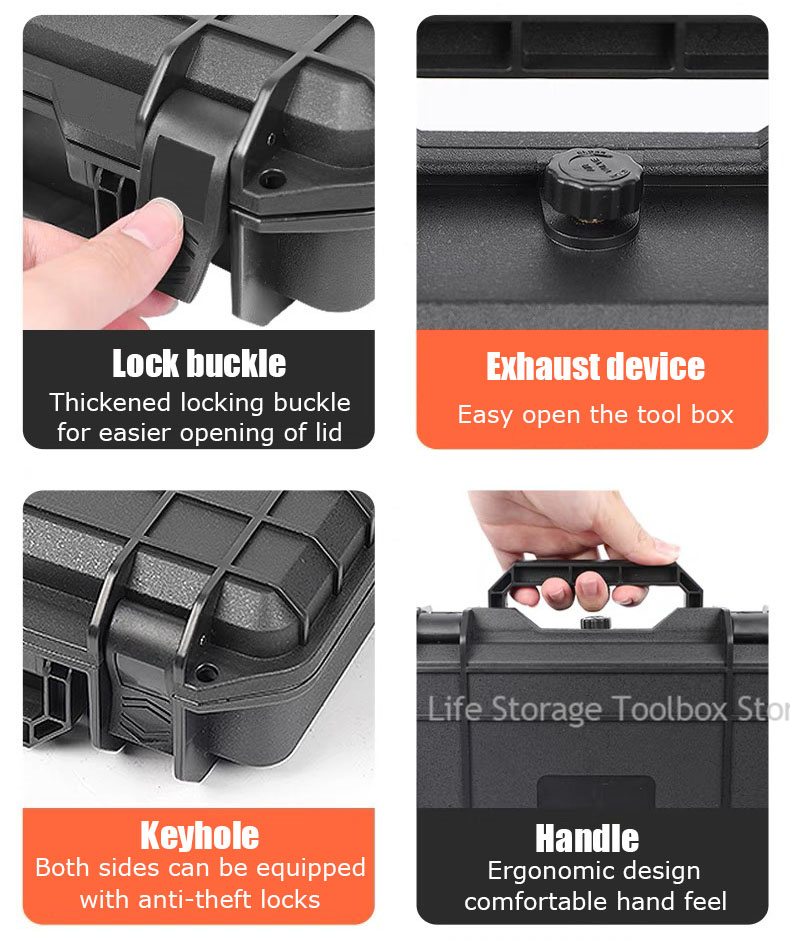 7 Type Safety Equipment Tool Box Portable Toolbox Waterproof Case Large Hard Case Tool Bag Plastic Hardware Tool Box Organizer